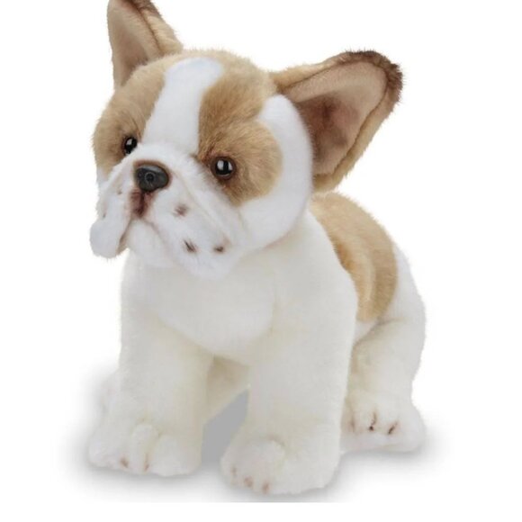 Nat and Jules French Bulldog Plush Stuffed Animal Puppy Toy Tan White Frenchie - Picture 2 of 7